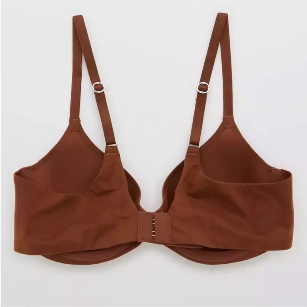 Aerie Real Sunnie Full Coverage Lightly Lined Bra Chocolate Brown 36B NWT - Picture 2 of 6